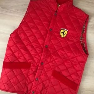 Vtg FERRARI Formula 1 Racing Team Hoodie Jacket LARGE